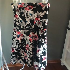 Sleeveless floral print EXPRESS dress